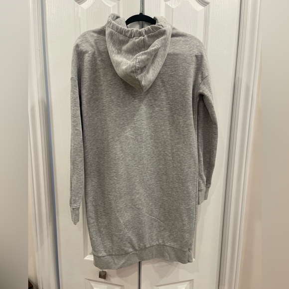 Sweatshirt Dress Long Sleeve Dress for Women Light Gray size S - Picture 3 of 5